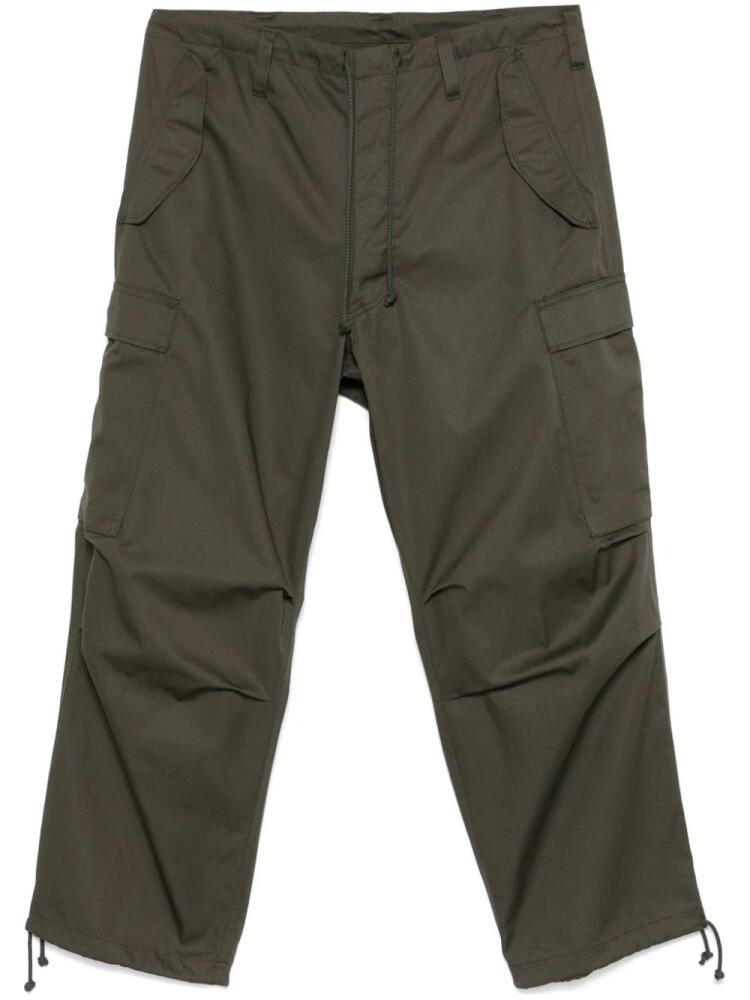 Yohji Yamamoto twill cargo pants - Green Cover