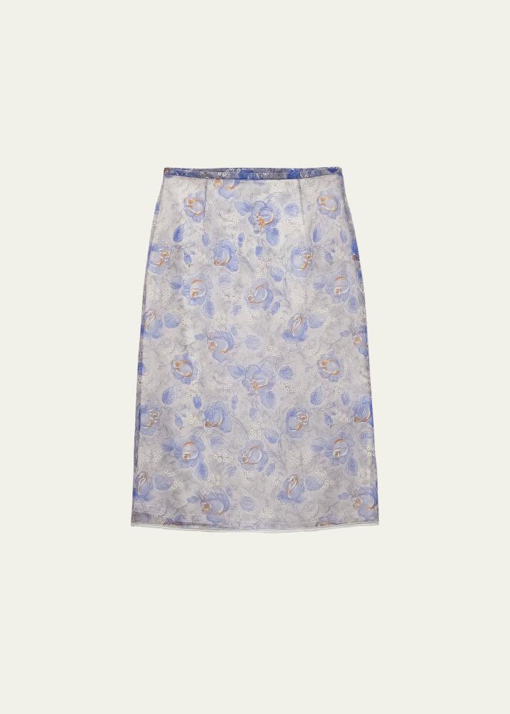 Prada Floral Nylon Skirt Cover