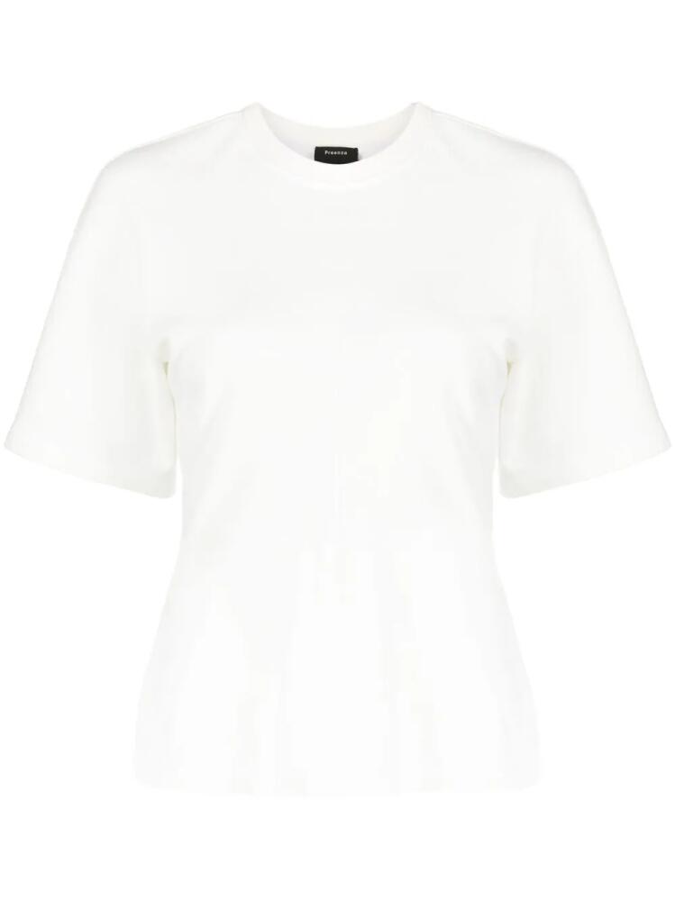 Proenza Schouler cotton waisted T-shirt - White Cover