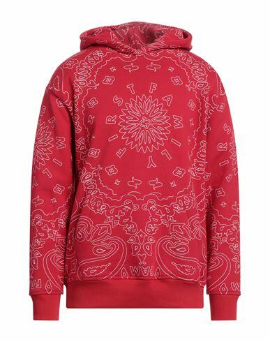 Family First Milano Man Sweatshirt Red Cotton Cover