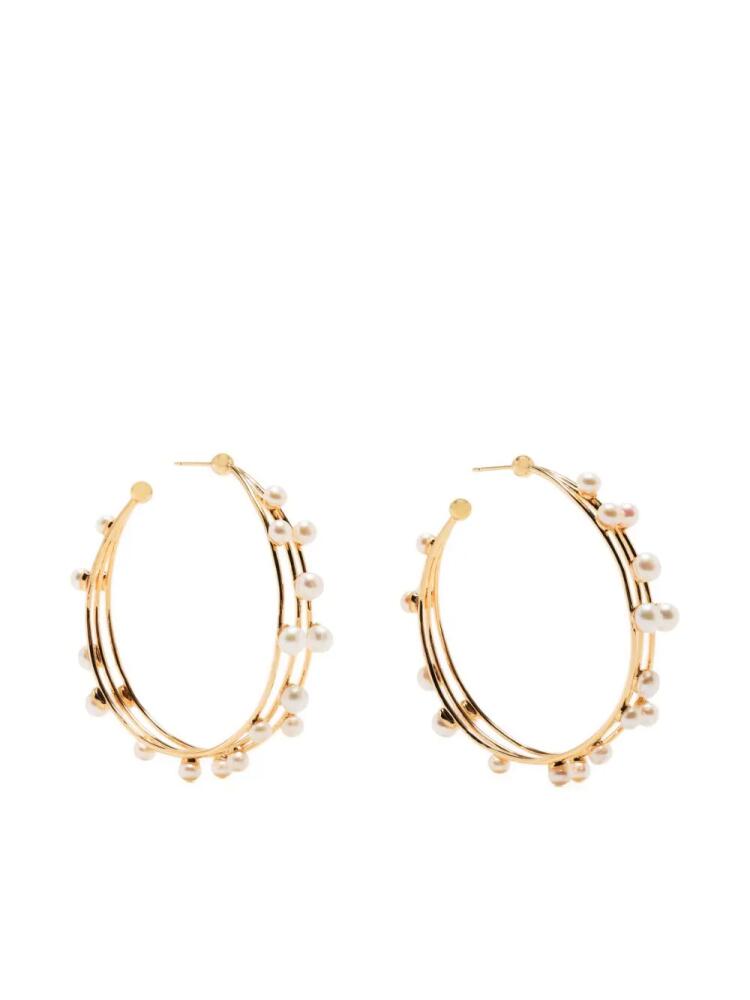 Cult Gaia Shanti baroque-pearl earrings - Gold Cover