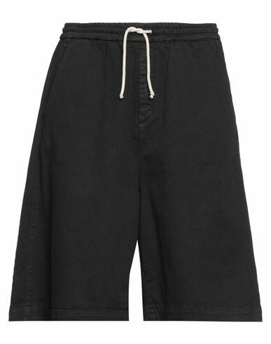 Société Anonyme Man Shorts & Bermuda Shorts Black Cotton, Elastane Cover