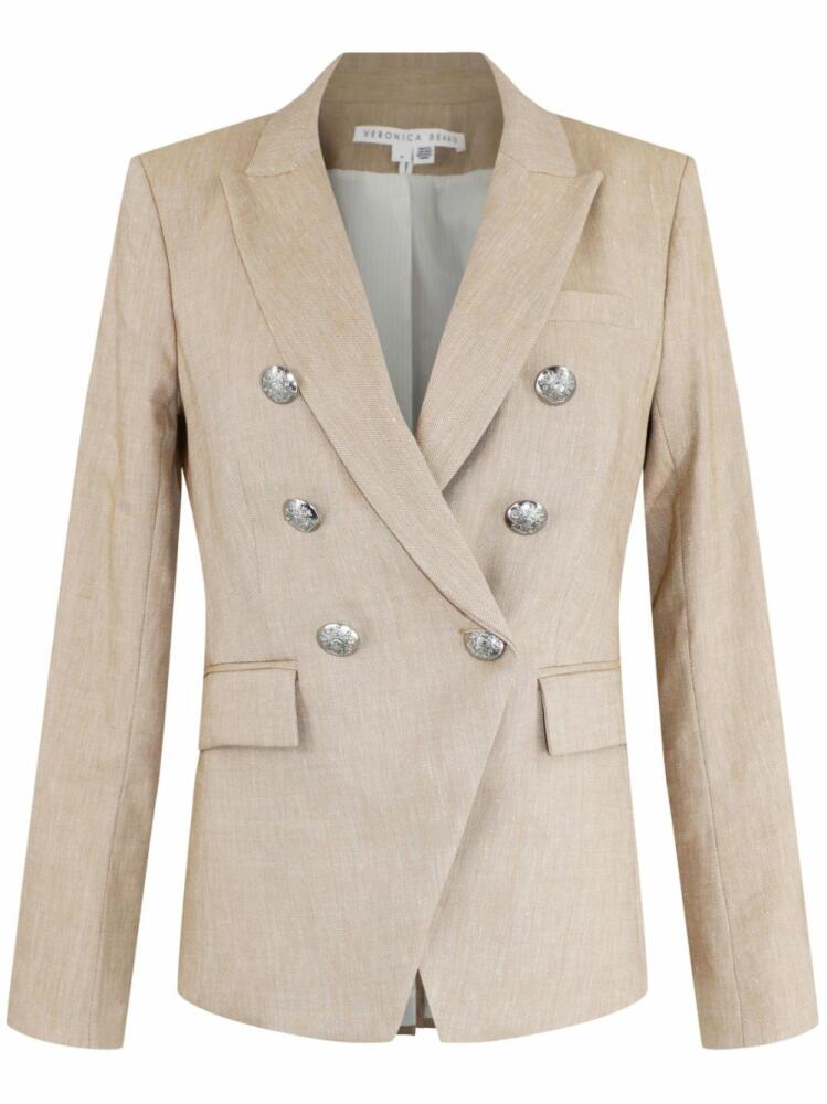 Veronica Beard Miller double-breasted blazer - Neutrals Cover