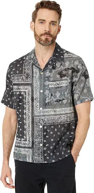 AllSaints Tijuana Short Sleeve Shirt (Black) Men's T Shirt Cover