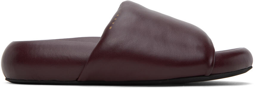 Marni Burgundy Pouf Sandals Cover