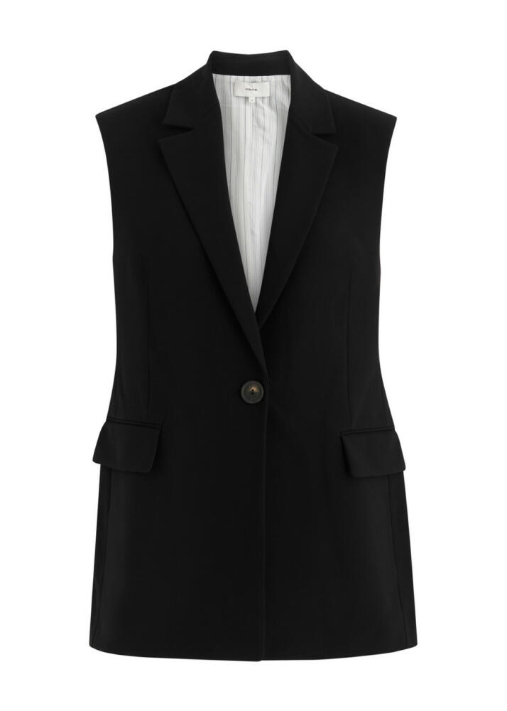 Vince Sleeveless Woven Blazer - Black Cover