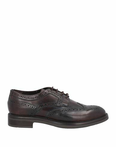 Cafènoir Man Lace-up shoes Dark brown Leather Cover