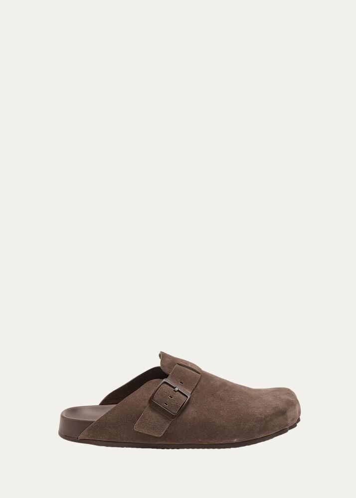 Balenciaga Sunday Suede Buckle Easy Mules Cover