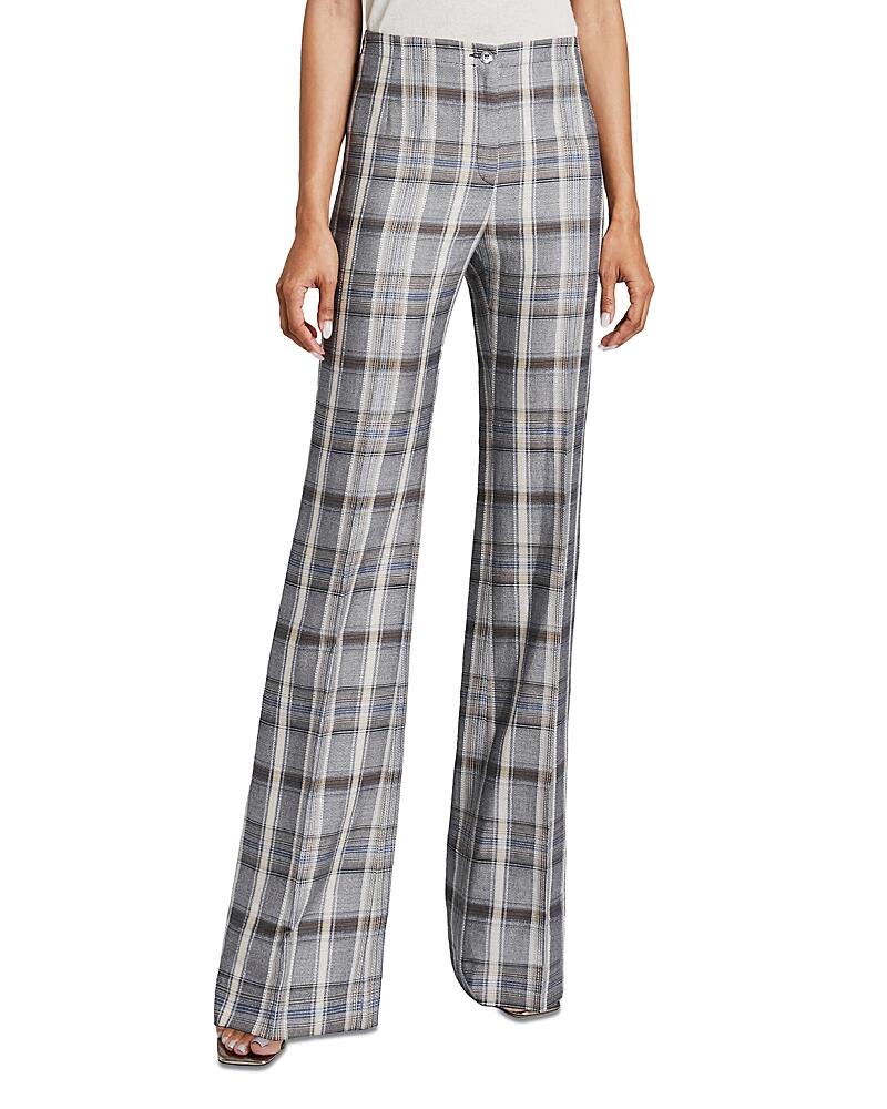 Santorelli Plaid Flare Pants Cover