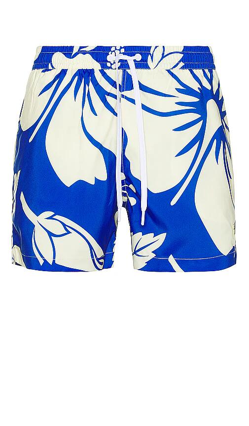 Duvin Design Trouble in Paradise Swim Short in Blue Cover