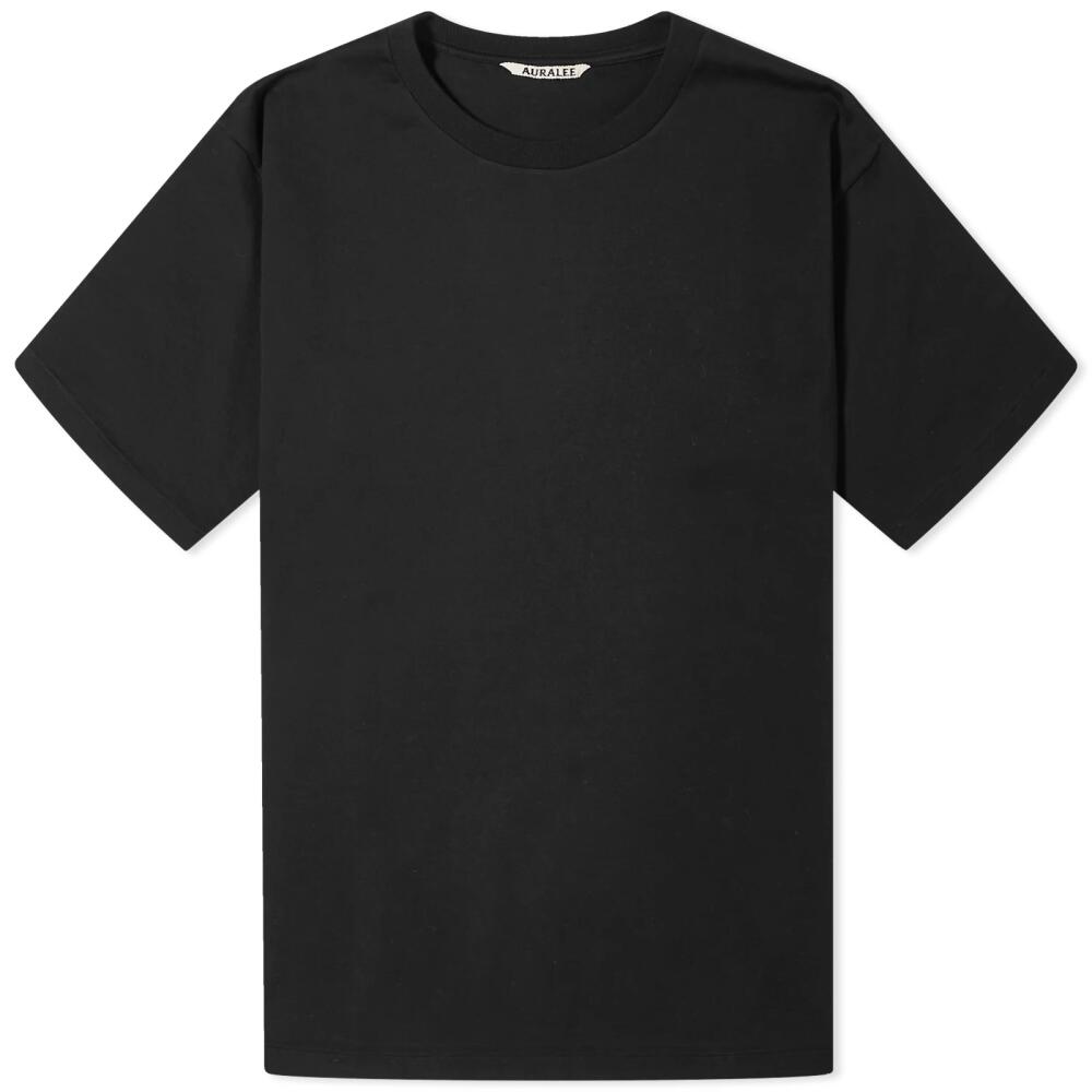 Auralee Men's Luster Plaiting T-Shirt in Black Cover