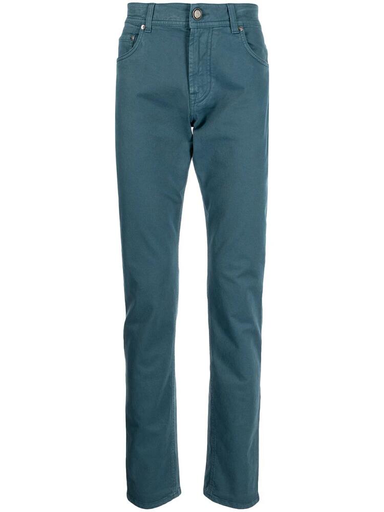 Corneliani high waist tapered trousers - Blue Cover