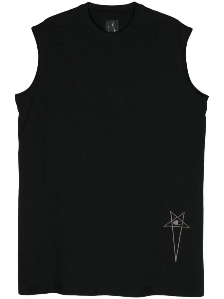 Rick Owens X Champion Tarp T cotton tank top - Black Cover