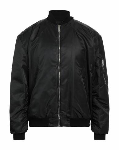 John Richmond Man Jacket Black Nylon, Polyester Cover