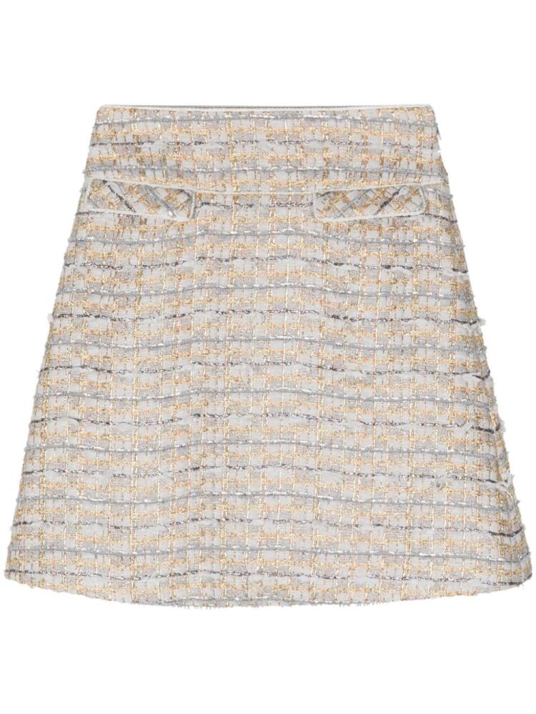 SHIATZY CHEN tweed A-line miniskirt - Grey Cover