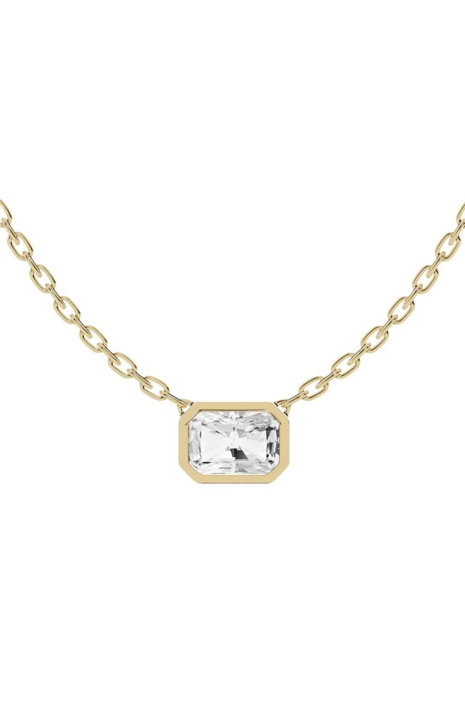 Jennifer Fisher 18K Gold Radiant Sol Lab Created Diamond Pendant Necklace in D1.50Ct - 18K Yellow Gold Cover