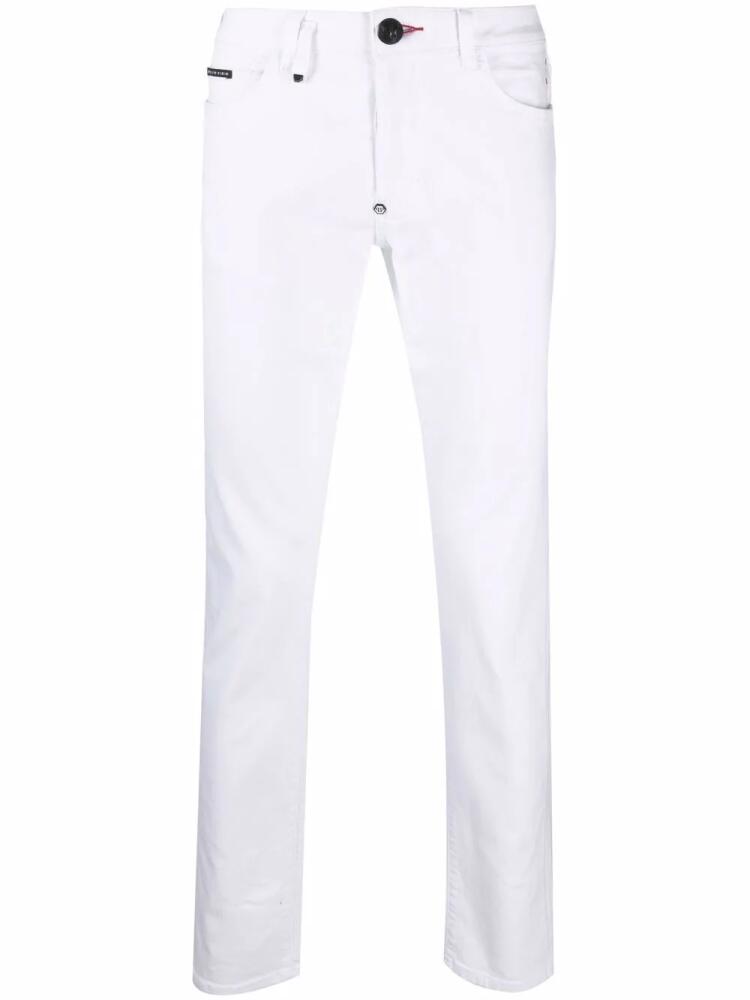 Philipp Plein slim-cut denim jeans - White Cover