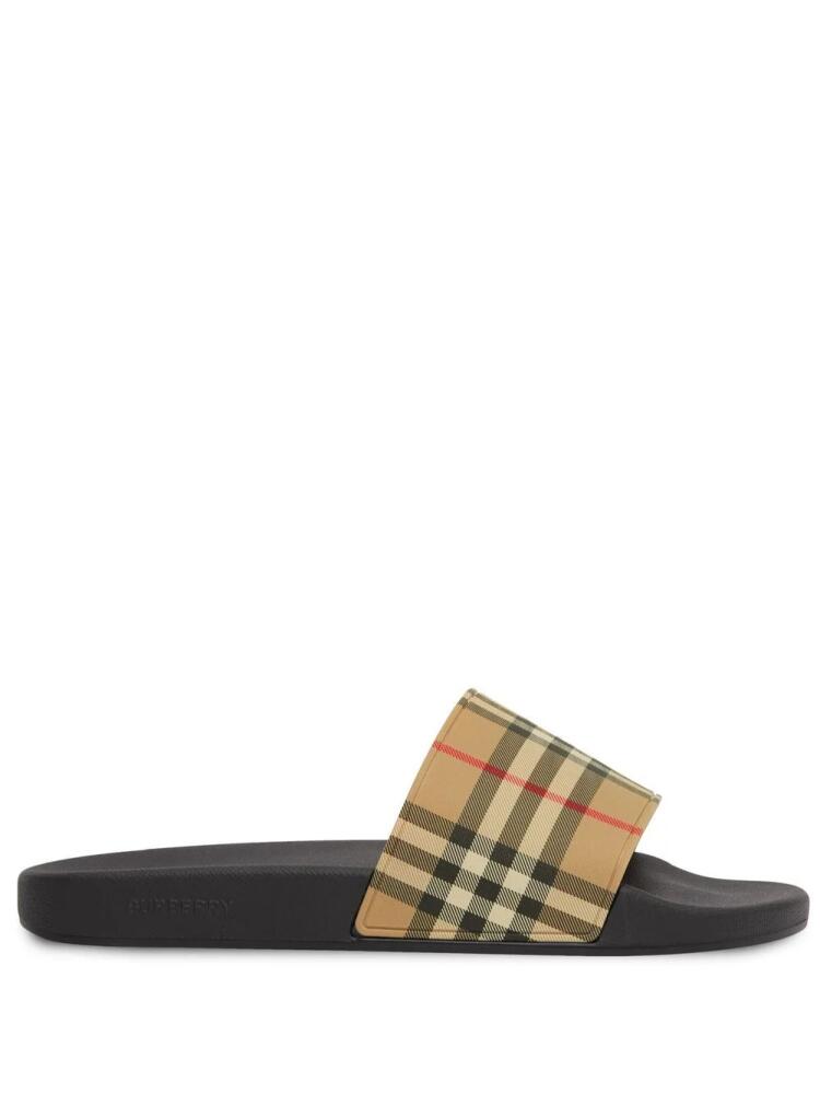 Burberry Vintage check print slides - Neutrals Cover