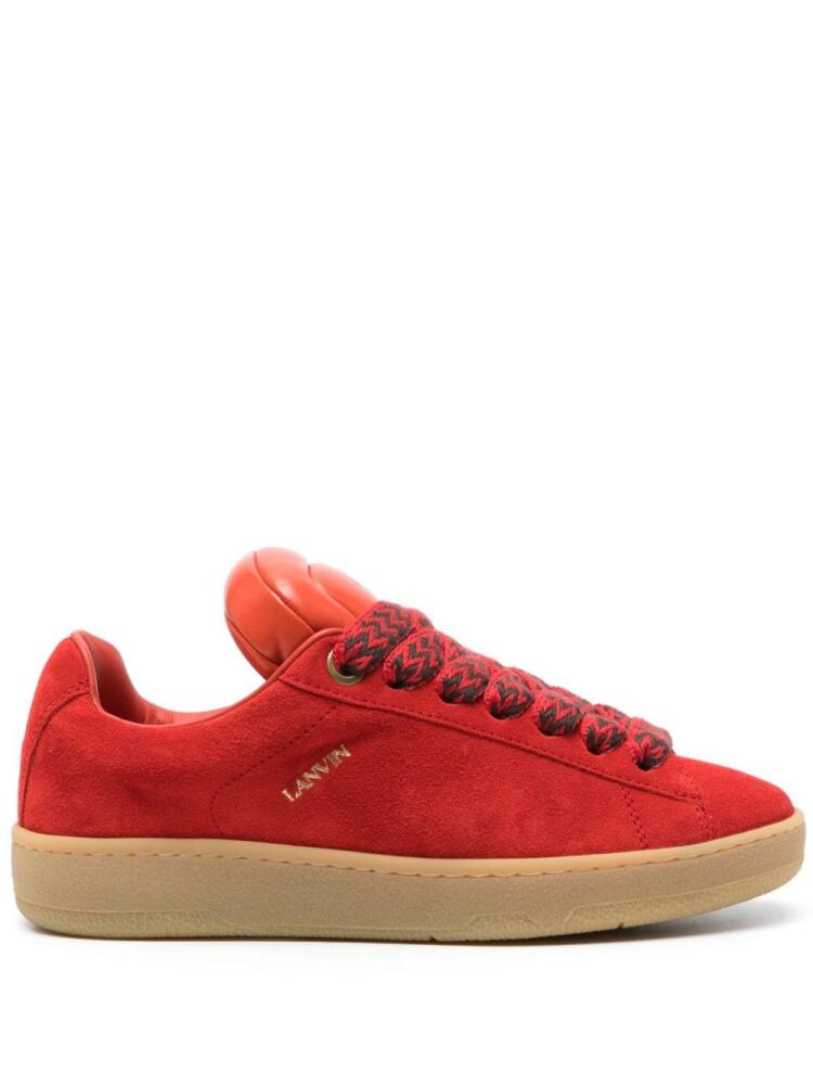 Lanvin x Future Hyper Curb suede sneakers - Red Cover