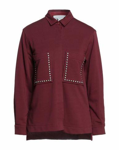 8pm Woman Shirt Burgundy Cotton, Polyester Cover