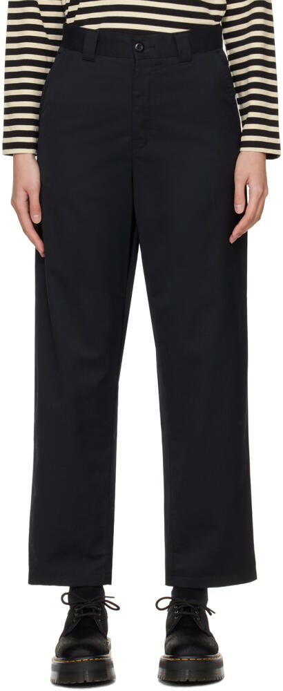 Carhartt Work In Progress Black Straight-Leg Trousers Cover