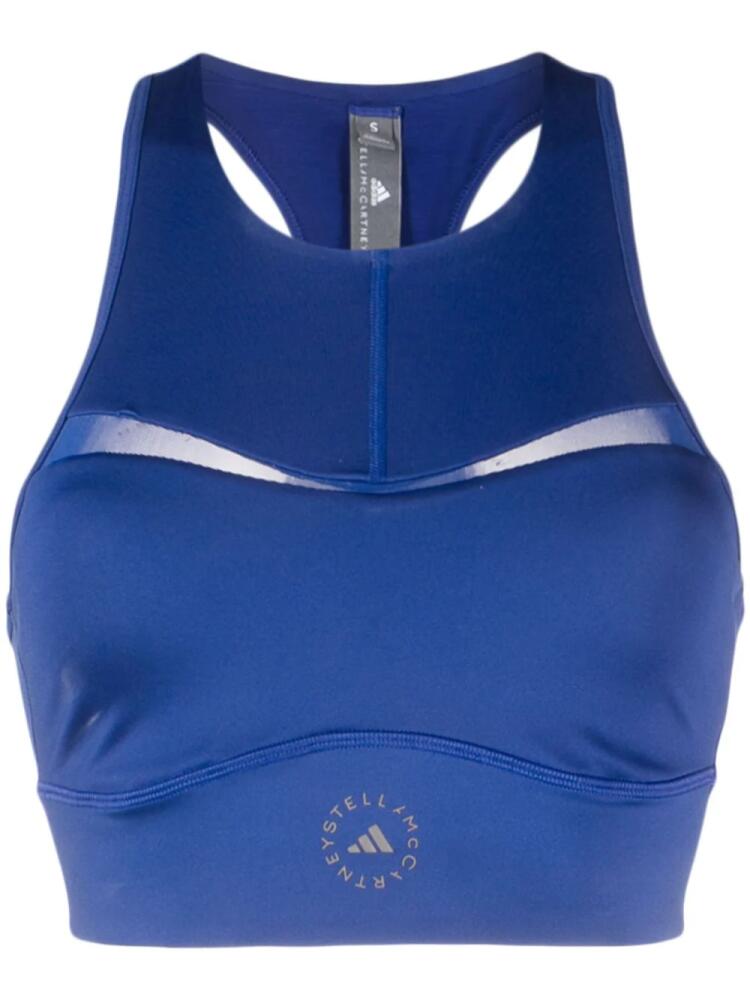 adidas by Stella McCartney racerback sports bras - Blue Cover