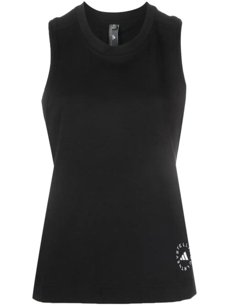 adidas by Stella McCartney logo-print tank top - Black Cover