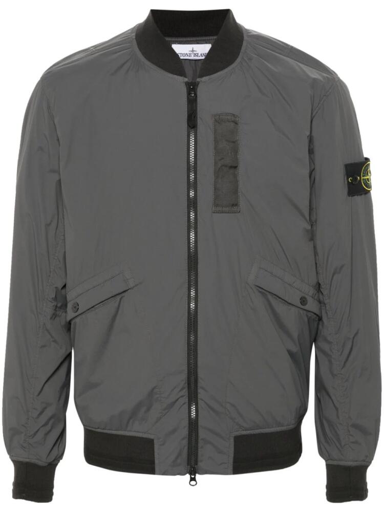 Stone Island Compass-badge bomber jacket - Grey Cover