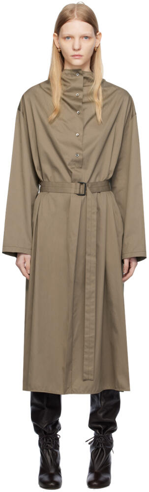 LEMAIRE Taupe Housse Midi Dress Cover