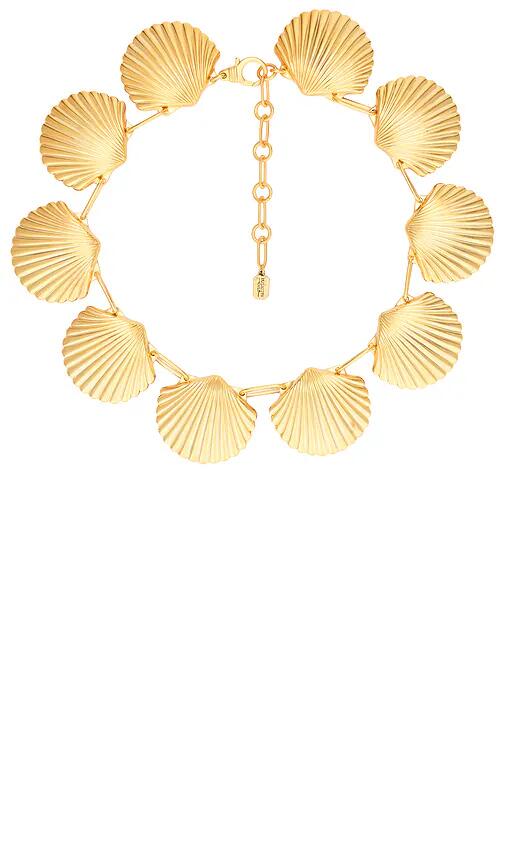 Elizabeth Cole Amalia Necklace in Metallic Gold Cover