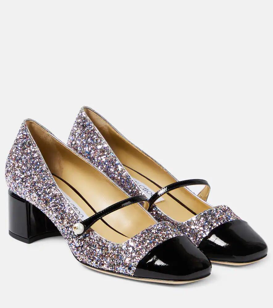 Jimmy Choo Elisa 45 glitter Mary Jane pumps Cover