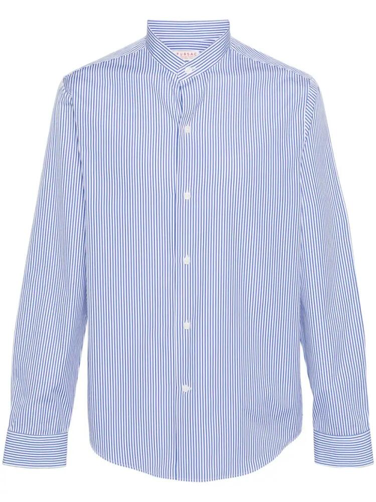 FURSAC striped poplin shirt - Blue Cover