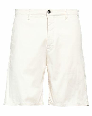 Haikure Man Shorts & Bermuda Shorts Ivory Cotton, Elastane Cover