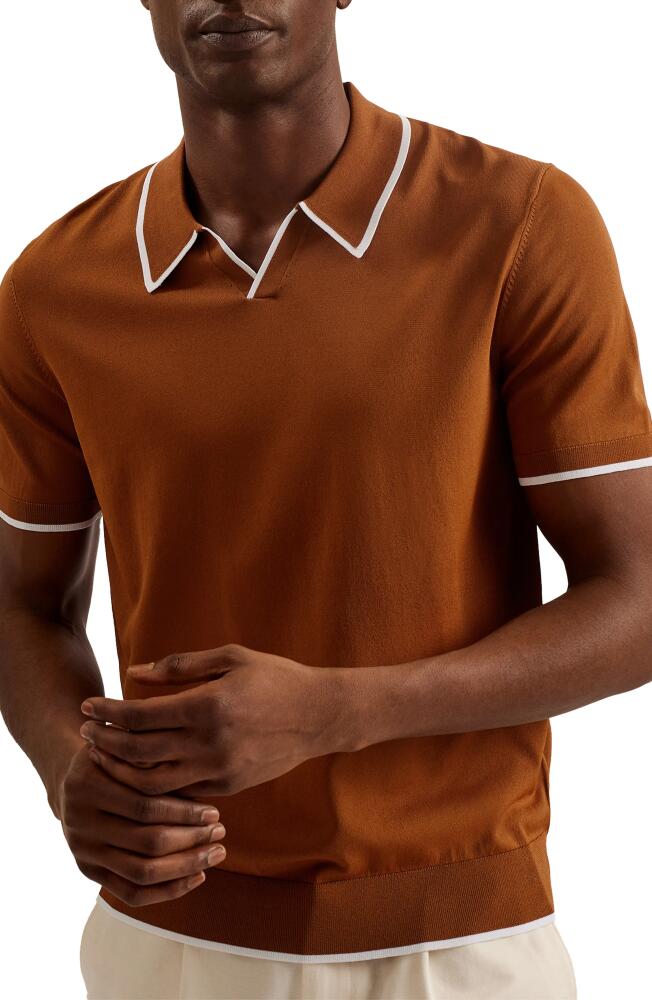 Ted Baker London Stortfo Stretch Polo in Brown Cover