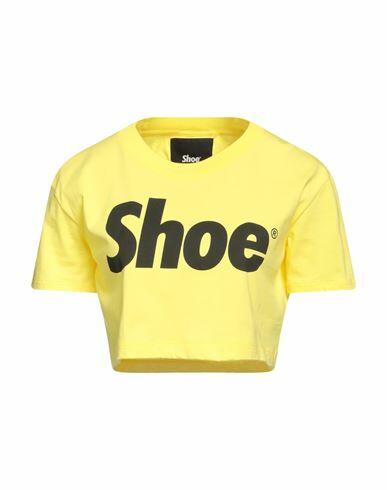 Shoe Woman T-shirt Yellow Cotton Cover