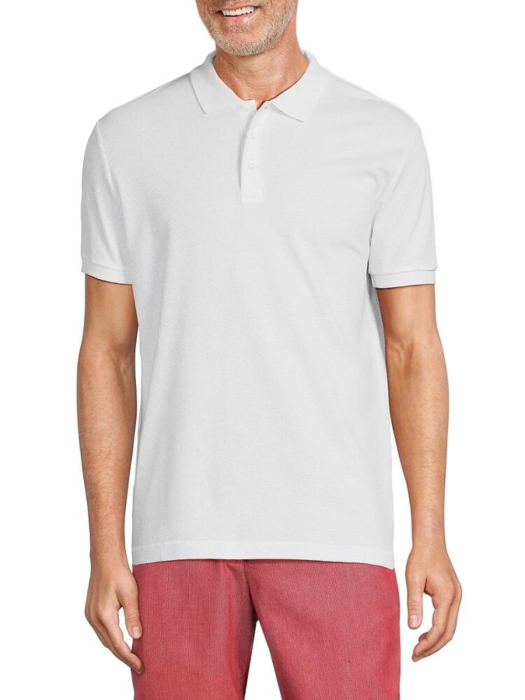 French Connection Men's Popcorn Knit Polo - White Cover