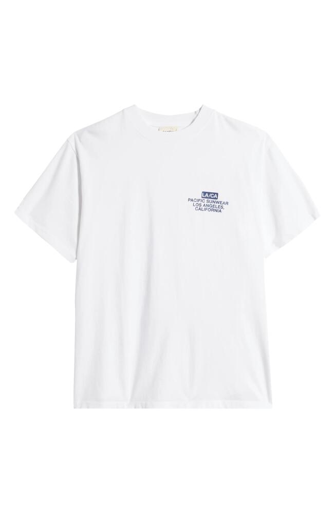 PacSun 1980 LA Cotton Graphic T-Shirt in White Cover