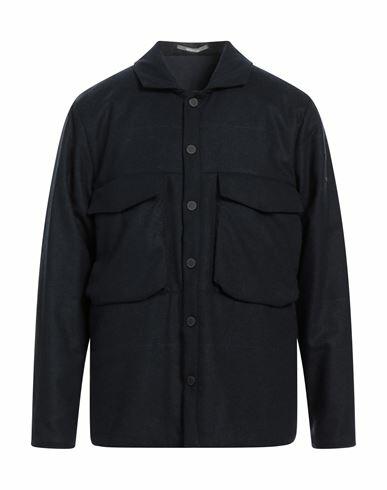 Havana & Co. Man Jacket Midnight blue Wool, Polyester Cover