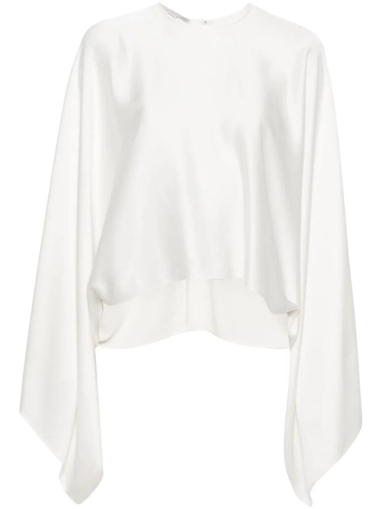 Stella McCartney draped satin blouse - Neutrals Cover