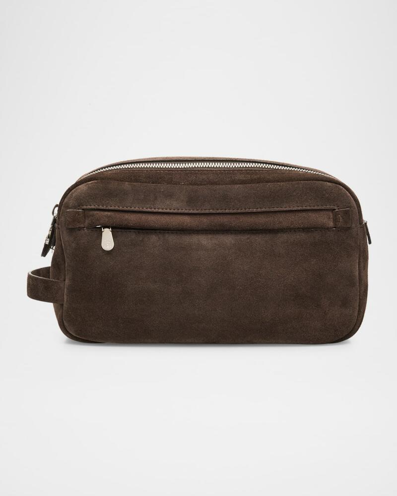 Brunello Cucinelli Men's Suede Toiletry Case Cover