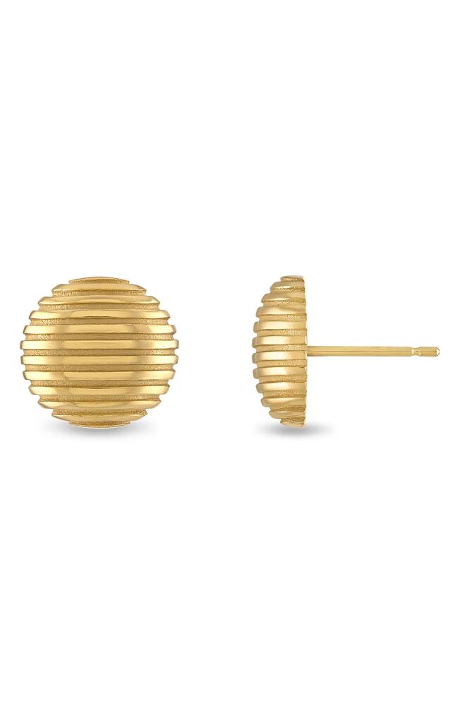 Pamela Zamore Isla Round Stud Earrings in Gold Cover