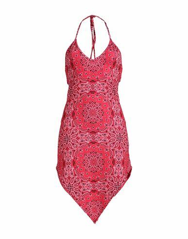 Moschino Woman Cover-up Tomato red Polyester, Elastane Cover