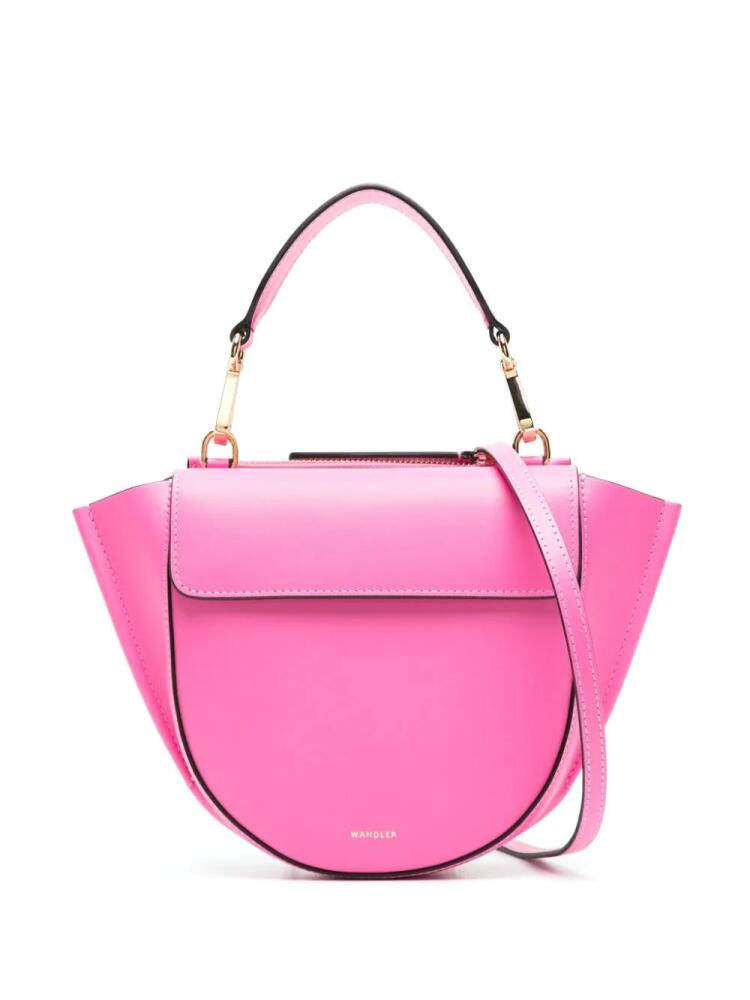 Wandler small Hortensia leather tote bag - Pink Cover