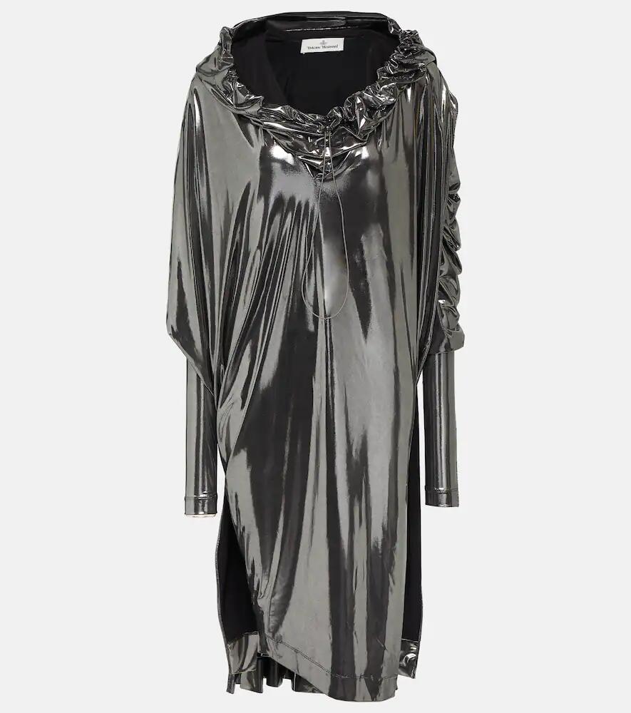 Vivienne Westwood Draped lamé midi dress Cover