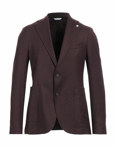 Manuel Ritz Man Blazer Burgundy Wool, Elastane Cover