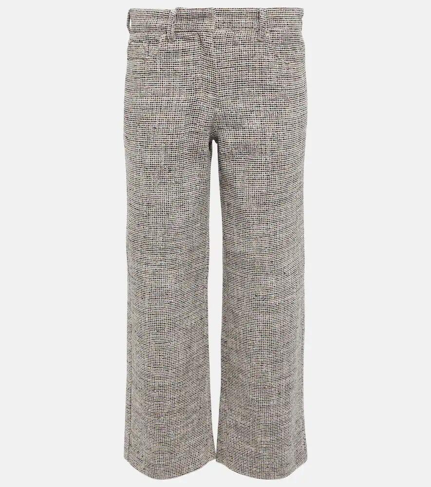 'S Max Mara Lira cropped cotton-blend pants Cover