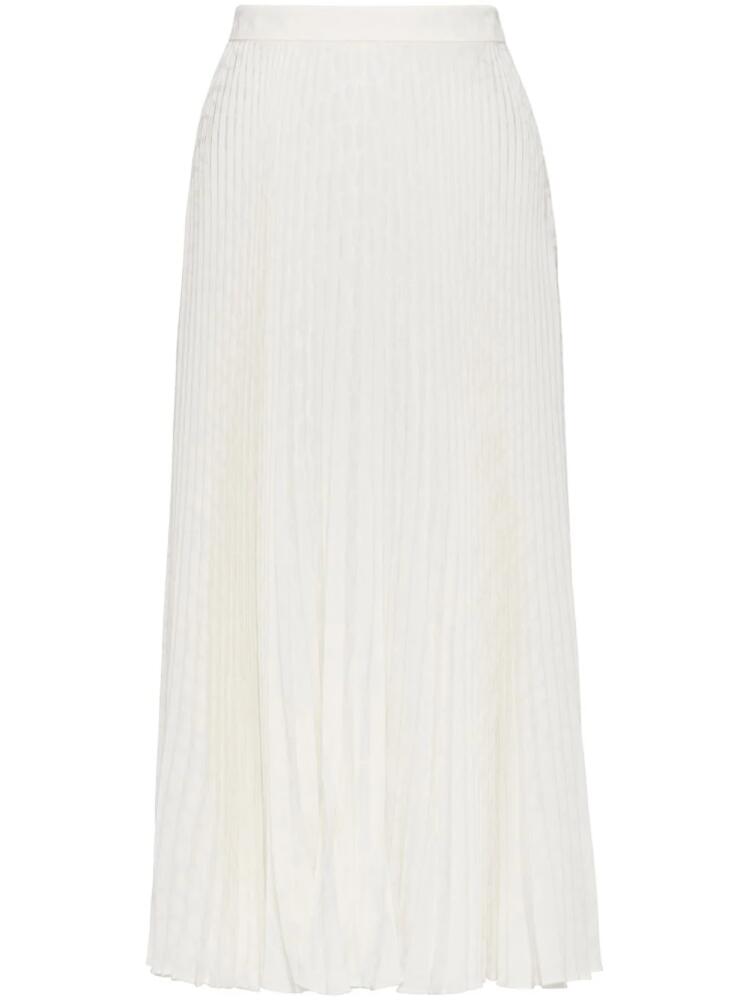 Valentino Garavani pleated midi skirt - White Cover