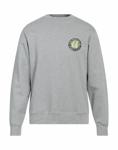 Gcds Man Sweatshirt Light grey Cotton Cover