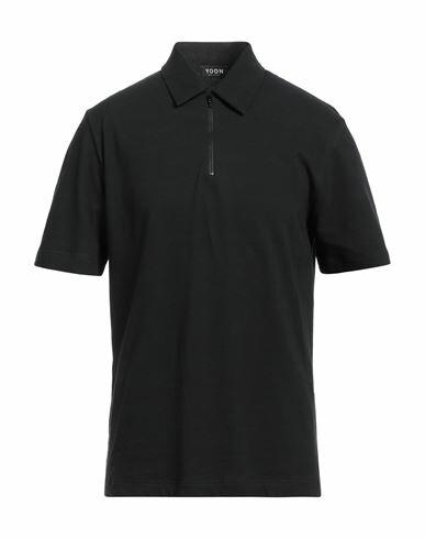 Yoon Man Polo shirt Black Cotton Cover