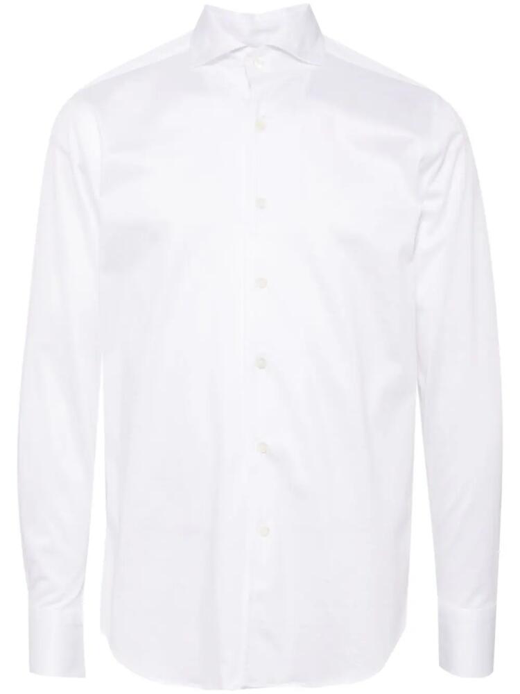 Canali cotton long-sleeve shirt - White Cover